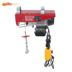 Industrial 110V Electric Winch 440LB Lifting Capacity 14FT Remote Garage Hoist