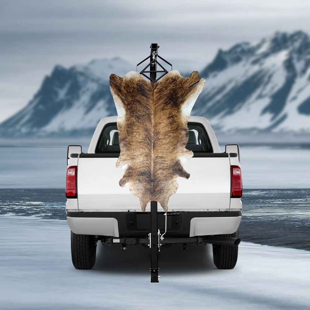 Hitch Mounted Deer Hoist 600lbs Capacity Hitch Game Hoist Adjustable Height