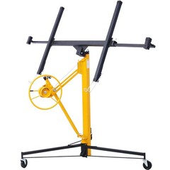 11′ Drywall Lift Panel Hoist Jack Lifter BLACK+YELLOW