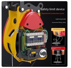 Electric Hoist 220V Crane Home Use – Compact Lifting Remote-Controlled Portable