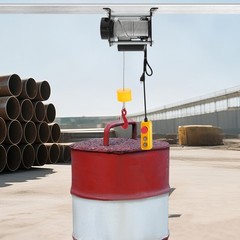 Electric Hoist Winch Wire Rope Lifting Tool With Wired Control Long Steel 881LBS