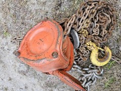 DUFF NORTON LYNX LHH-1A 1 TON MANUAL CHAIN HOIST 20′ LIFT