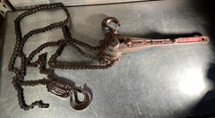Coffing Company Ratchet Lever Model A-1 Hoist 1 Chain 3/4 TON 2 Chains 1 1/2 TON