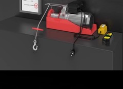Wireless Remote Control 220V Compact Hoist for Domestic Use, 1-Tonne Capacity
