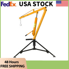 ⭐1000LB Foldable Heavy Duty Truck Crane Hoist W/3 Adjustable Boom,Pickups Liftin