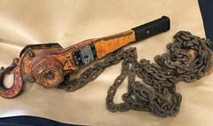 Harrington LB020 Lever Hoists Hook chain Mounted MDL L4B 531 U.S. 2 Ton capacity