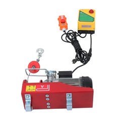 1320lbs Mini Electric Hoist 14ft Wired+328ft Wireless Remote Control 110V 1150W