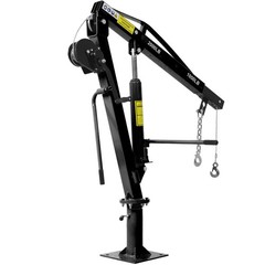 Hydraulic Pickup Truck Crane 2000 Lb Capacity Hand Winch Bed Hoist Jib Boom