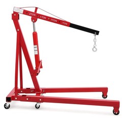 2T/4400 Lbs Folding Engine Hoist ,Hydraulic Cherry Picker Shop Crane Hoist Lift