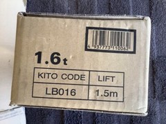 Kito Lever Block L5 1.6t x 1.5m LB016 New from Japan