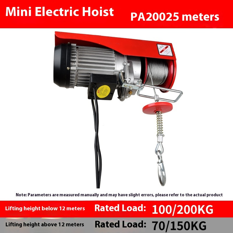 Electric Hoist 220V Household Small Lifting Hoist Lifting and Hoisting Machine