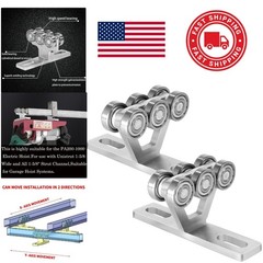 High Performance Hoist Trolley Assembly 6 Wheels Ideal for Garage Lifting Tasks