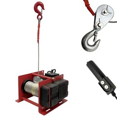 220V Small Hoist 1500W Electric Hoist Lifting Wire Rope Winch 400-800KG 30M