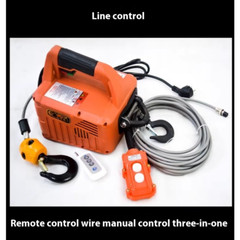 Electric Hoist Home Crane Portable Hand Winch Pull Block Wire Rope Hoist 220V