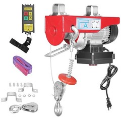Electric Hoist 880lbs/400kg Crane Winch with Wireless Remote Control 850W 110V