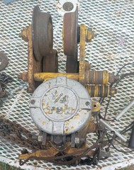 1950’s-60’s Manning, Maxwell & Moore, Inc (MMM) Air Operated Budgit Chain Hoist