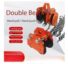 Hand-Pushed and Hand-Pulled Trolleys I-Beam Pulley Blocks Lifting Pulleys