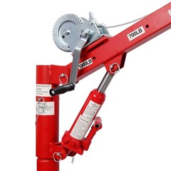 Hydraulic 1000LBS Pickup Truck Crane 360° Swivel Hoist Lift 38″-59″ for Factory