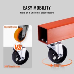 4400lb Heavy-duty Hydraulic Engine Hoist & Lever, Foldable Shop Crane