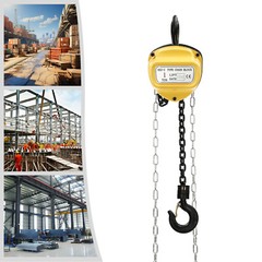 1 Ton 9.84ft Chain Puller Block Chain Lift Hoist Hand Tools Chain Lifting + Hook