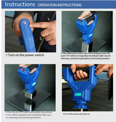 Electrically Controlled Permanent Magnet Lifter Hand-Held Magnetic Chuck