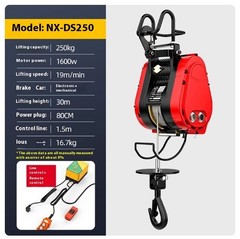 160 Kg 30 M Double-hole Electric Hoist 220 V Suspended Portable Home Crane