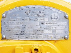 INGERSOLL RAND BU7A PTAB PNEUMATIC AIR TUGGER WINCH HEAVY INDUSTRIAL LIFT 1000LB