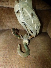 lug all Hoist 1000/2000 LB CABLE Hoist Ratcheting 2 HOOK