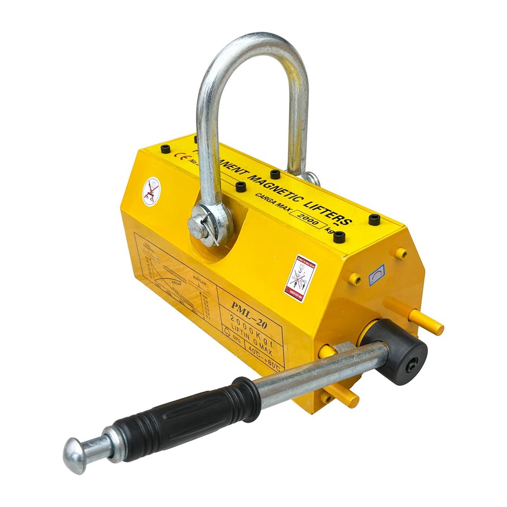 4400lb/2000KG Steel Magnetic Lifter Heavy Duty Crane Hoist Lifting Magnet