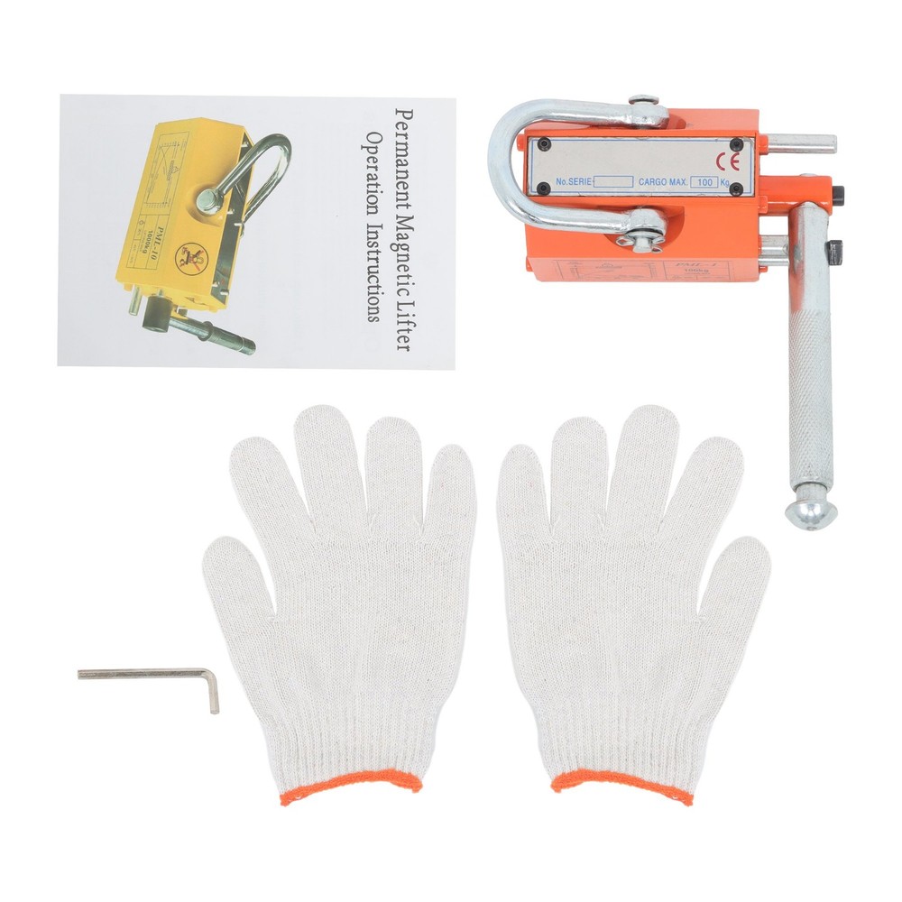 220lbs/100kg Pulling Capacity Magnetic Lifter Neodymium & Steel Magnetic Hoist