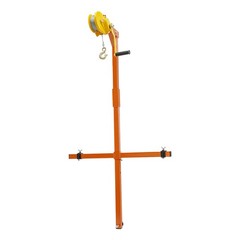 Air Conditioner Lifting Crane Bracket A/C Lifting Tool W/1200lbs Hand Winch
