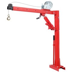 Hydraulic 1000LBS Pickup Truck Crane 360° Swivel Hoist Lift 38″-59″ for Factory