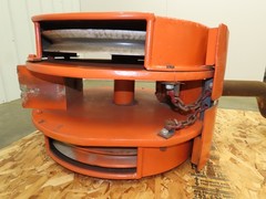 Bridge Crane Lower Block Hook Assembly 13.8 Ton Bottom Load 2 Sheave