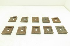 Acco Bridge Crane Rail Support Clamp Plate Cast Iron 2-1/2 x 2-3/4″ Lot of 10