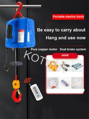 Portable Electric Hoist Wireless Remote Control Crane Portable Lifting Winch