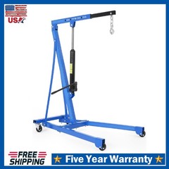 1.5 Ton Engine Hoist Lift Heavy-Duty Portable Hydraulic Cherry Picker Shop Crane