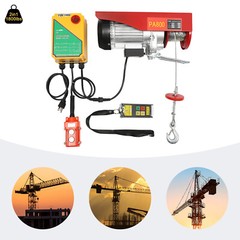 2 in1 Electric Cable Hoist Crane Winch Garage Lift Wireless/Wired Remote Control