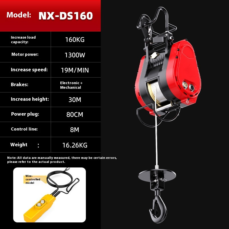Xiao Jingang Miniature Electric Hoist Small Crane Lifting Hoist Winch