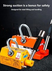 300/400Kg Permanent Magnet Crane Heavy Duty Steel Crane Hoist Lifting Magnet