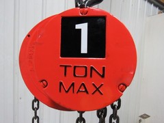 CM Cyclone Model S 1 Ton Manual Chain Fall Hoist 19′ Lift w/Load Limiter Tested