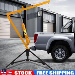 1000Lb Hydraulic Pickup Truck Crane Receiver Hitch Mounted Truck Bed Crane 360°