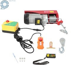 Electric Hoist 1600W 110V 2200lbs 328ft Wireless & 14ft Wired Remote Control