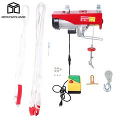 2200lbs Wireless Remote Control 328ft/100m Mini Electric Hoist 1600W 110V