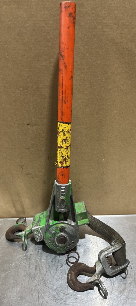 Chance Hoist 1 Ton Hot Stick Ratcheting Strap Hoist. Item ID #41 Used Surplus