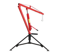 1000lb Capacity Hydraulic Truck Crane Hitch Mounted 360° Swivel NEW