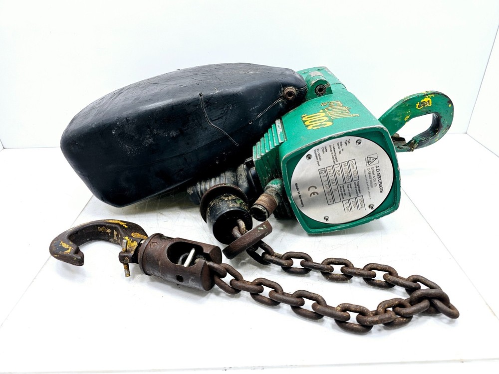JD NEUHAUS MINI 1000 PNEUMATIC AIR CHAIN ​​HOIST 1 TON 980 KILOS