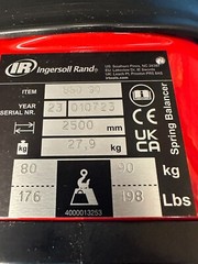 Ingersoll Rand 176-198lbs Super Duty Spring Balancer with Safety Hook BSD-90