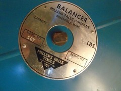 Miller Falls Company BALANCER MODEL-567 CAPACITY 10LBS