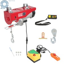 Electric Hoist 1600W 110V 2200lbs 328ft Wireless & 14ft Wired Remote Control