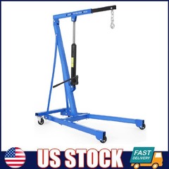 Portable Hydraulic Engine Hoist ,1.5 Ton Cherry Picker Shop Crane Lift 3000 LBS